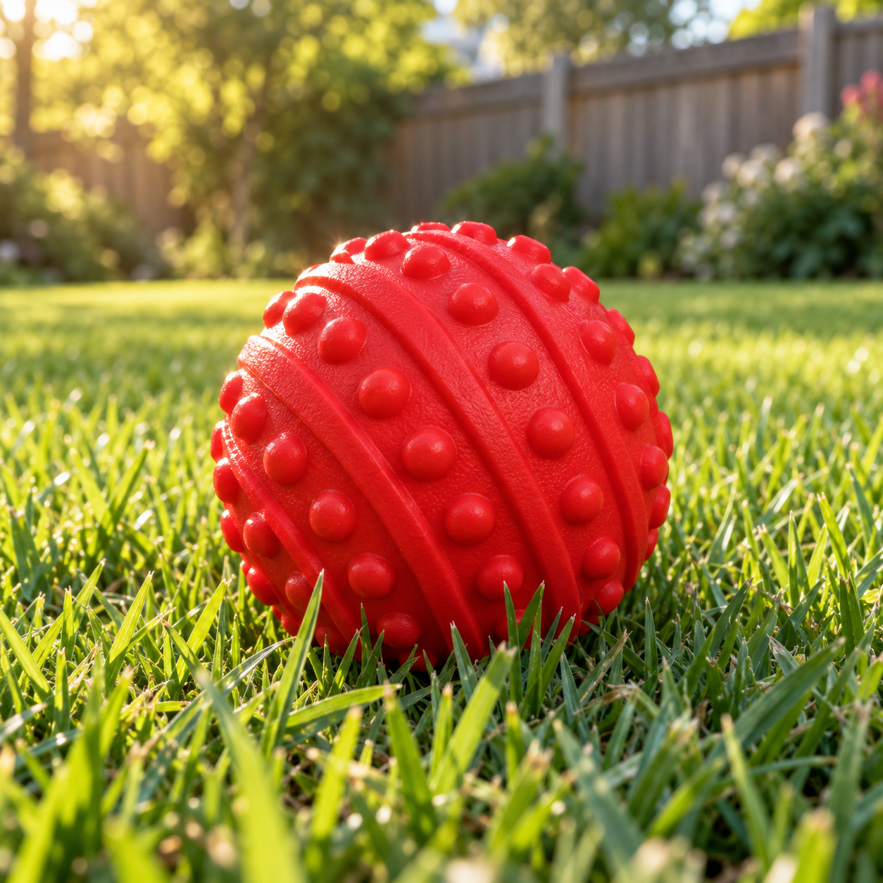 Red Rubber Chew Ball
